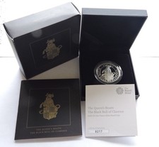 2018 Royal Mint Silver Proof Queen’s Beasts Black Bull Of Clarence Cased W/COA