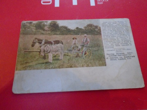 Deering lawnmower damaged - deering,