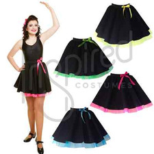 Girls Highland Dance Irish Skirt with net Costume Group Fancy Dress