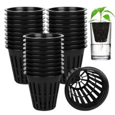 Net Pots 2 Inch Hydroponic Pots 50/100pcs Net Cup Pots Hydroponic Plant Label