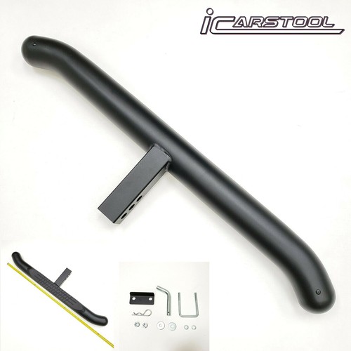 Black steel tow hitch - black, 36"x3"