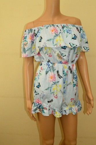 New lipsy bardot blue floral - new,