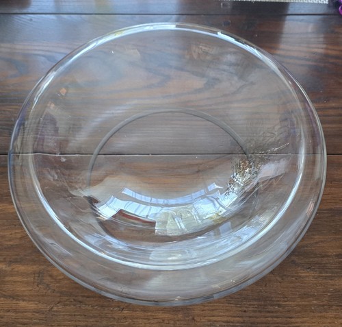 Large heavy clear art glass - 40,