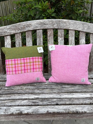 Harris tweed cushions made - made, by