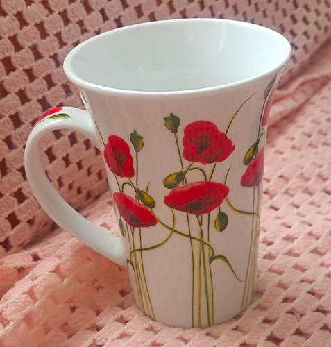 White ceramic tapered coffee - white,
