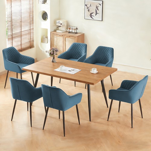 Wooden dining table with - dining,