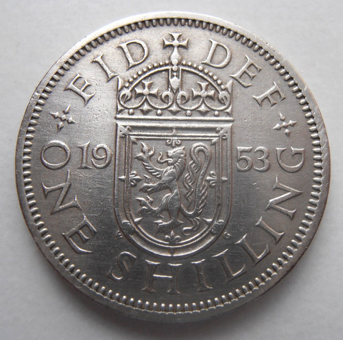 1953 scottish shilling - scottish,