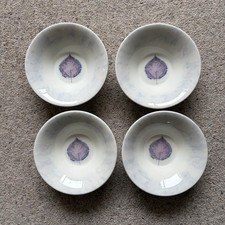 Portmeirion Bowls x 4 By Jo Gorman 'Dusk' England Ceramic Soup/Cereal - 17cm
