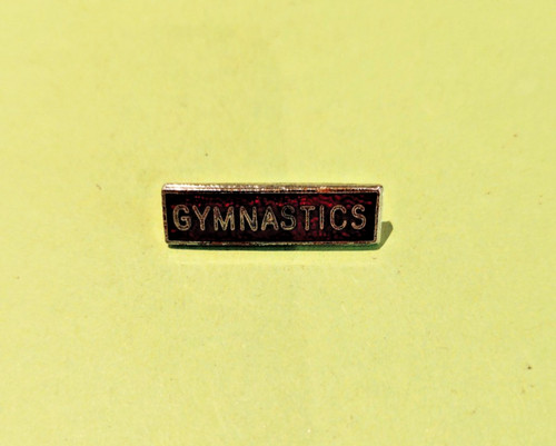Vintage gymnastics enamel - gymnastics,