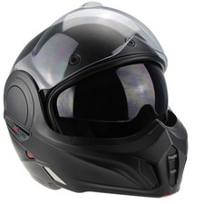 VIPER F242 REVERSE MATT BLACK MOTORCYCLE MOTORBIKE HELMET INFLUENCED BY ROOF