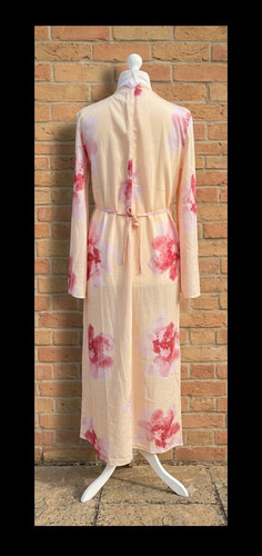 Women beige pink floral - pink,