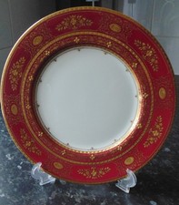 Minton argyle red raised - red, &