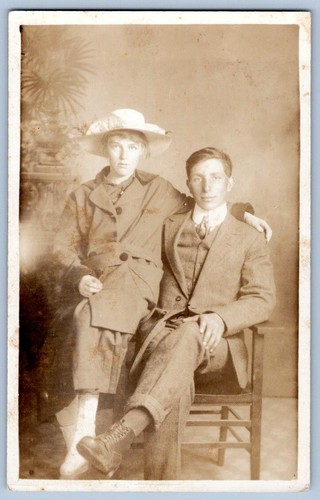 1908 1920 rppc ethel steve - 1908-1920's,