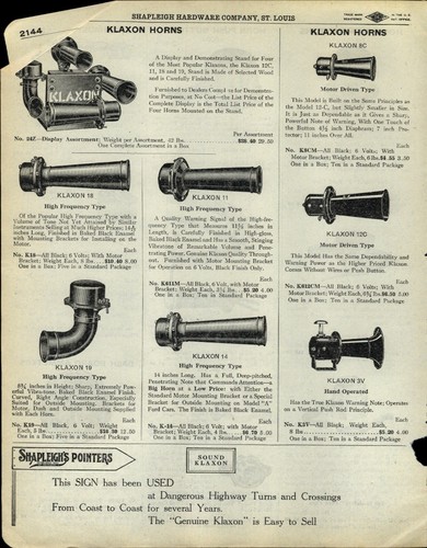 1929 paper klaxon store - 1929,