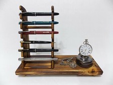 Pocket watch stand & pen rack