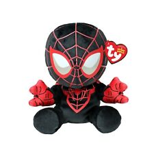 ORIGINAL TY BEANIE MILES MORALES  MARVEL 6" PLUSH BRUSHED FABRIC SOFT TOY 44006