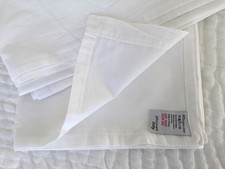 John Lewis Baby Cotbed flat sheet, white organic cotton ,150 x 125 cm , preowned