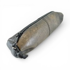 Vintage Leather Zip Pencil