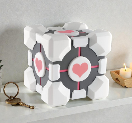 Portal companion cube box - cube, |