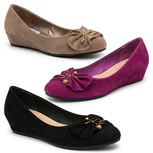 Women low wedge ballet - wedge,