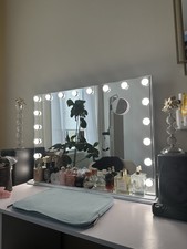 Hollywood Vanity Mirror with Bluetooth LED Light 90x50 Cm 3 Color Modes White