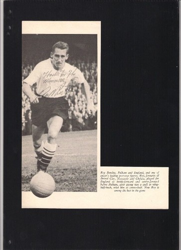 Roy bentley signed 1956 - signed, 1956-60