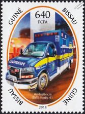 2011 GMC 5500 (Santa Clara Medic 41) EMS Ambulance Truck Vehicle Stamp (2018)