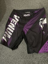 VENUM Men’s Boxing Shorts Size M Purple White & Black New Without Tags
