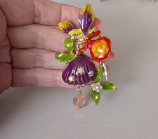 RHINESTONE ENAMEL FLOWER FAIRY