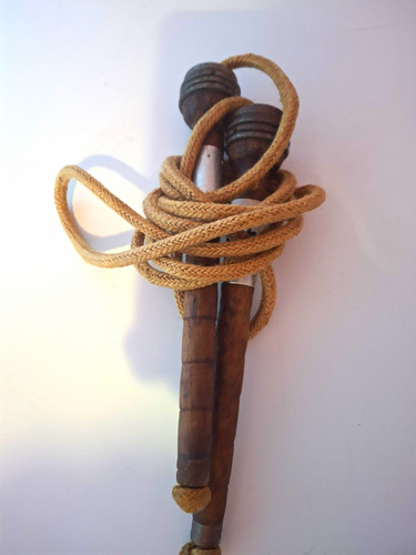 Weighted jump rope with wooden - weighted,