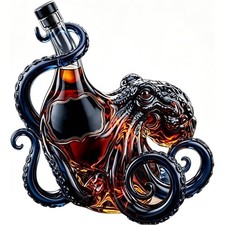 Octopus bottle deep sea - 3d,