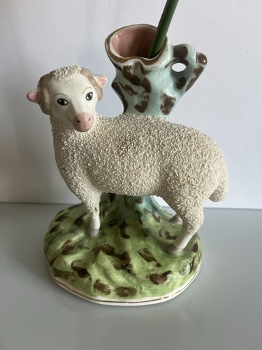 19c staffordshire ewe lamb - 19c,