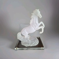 Frosted Acrylic Rearing Horse