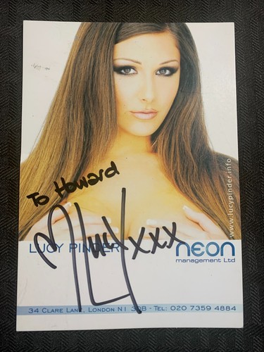 Lucy pinder signed howard - lucy, to