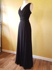 COAST black cowl maxi dress size 12 long evening grecian Prom party wedding