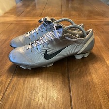 Nike Mercurial Vapor I Football Boots FG Size 10 Metallic Chrome R9