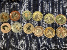 Meet My Kitten Lesley Ann Ivory Full Set Of 12 Plates (May Is Damaged)