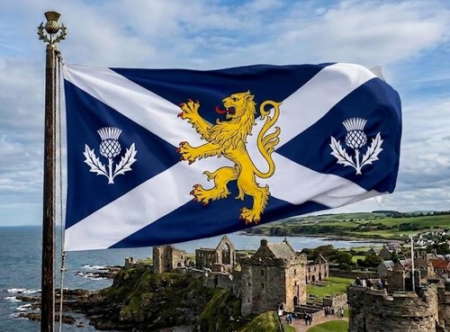 Scottish saltire flag - saltire, 3x5