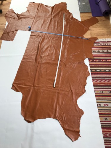 Tan leather hide - tan,
