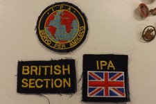 3 MILITARY CLOTH BADGES