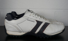 Mens Skechers Urban Track White Leather Casual Shoes - UK 9