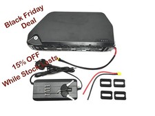 48v 24ah Polly DP7 Electric Bike Li-ion Ebike Battery 5a charger Black Friday