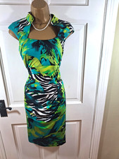 Frank Lyman Green Zebra Print