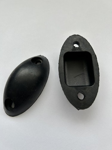 Oval black rubber - 2, buffers