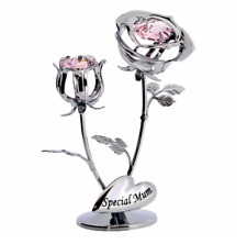 Crystocraft Swarovski Crystal Elements Ornament Chrome Plated Gift Box Keepsake 