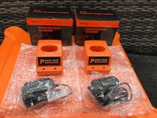 2 REPLACEMENT CHARGER BASE/ AC/DC ADAPTERS FOR PASLODE TOOLS