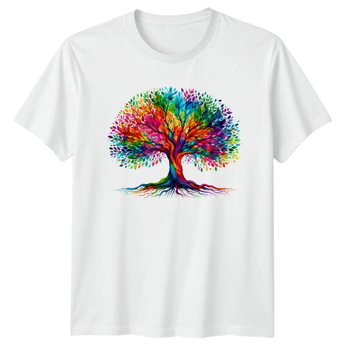 Colorful tree life shirt - colorful,