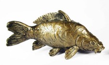 Mirror Carp Bronze Figurine