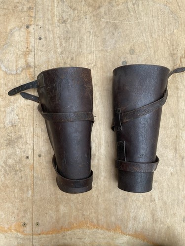 Leather gaiters ww1 boer war - ww1,