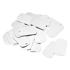 50pcs Metal Blank Tags